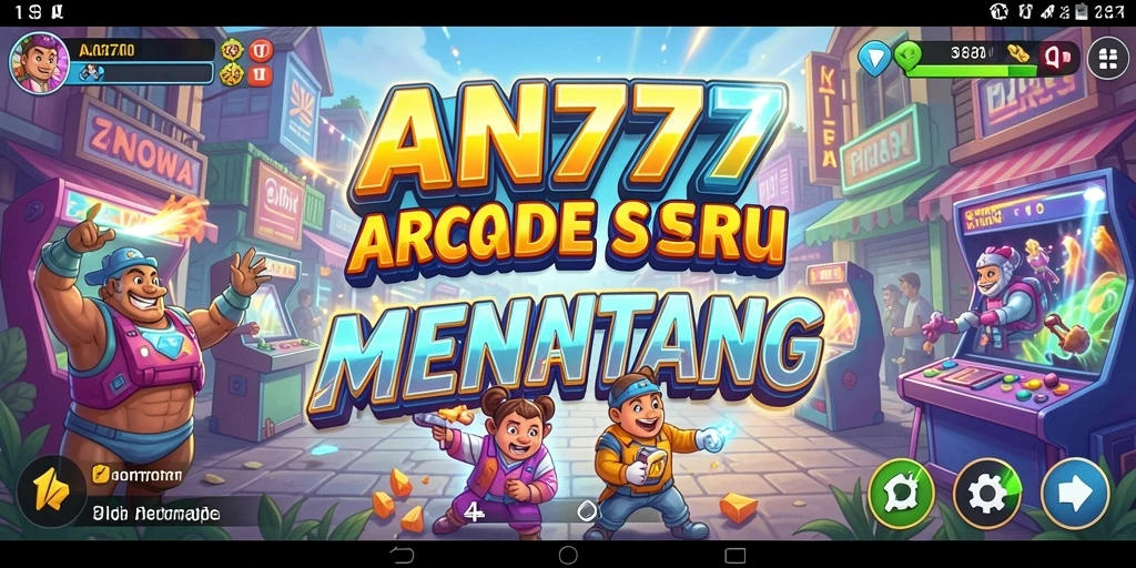 Screenshot gameplay AN777 menunjukkan keseruan bermain arcade yang mendebarkan.