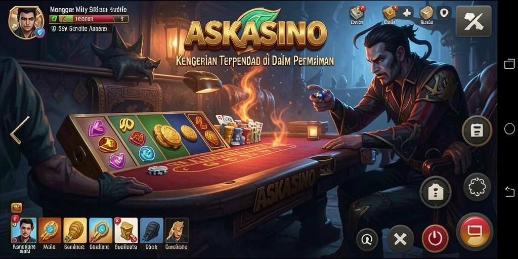 Tampilan gameplay menegangkan di dalam dunia <strong>ASKASINO</strong>.