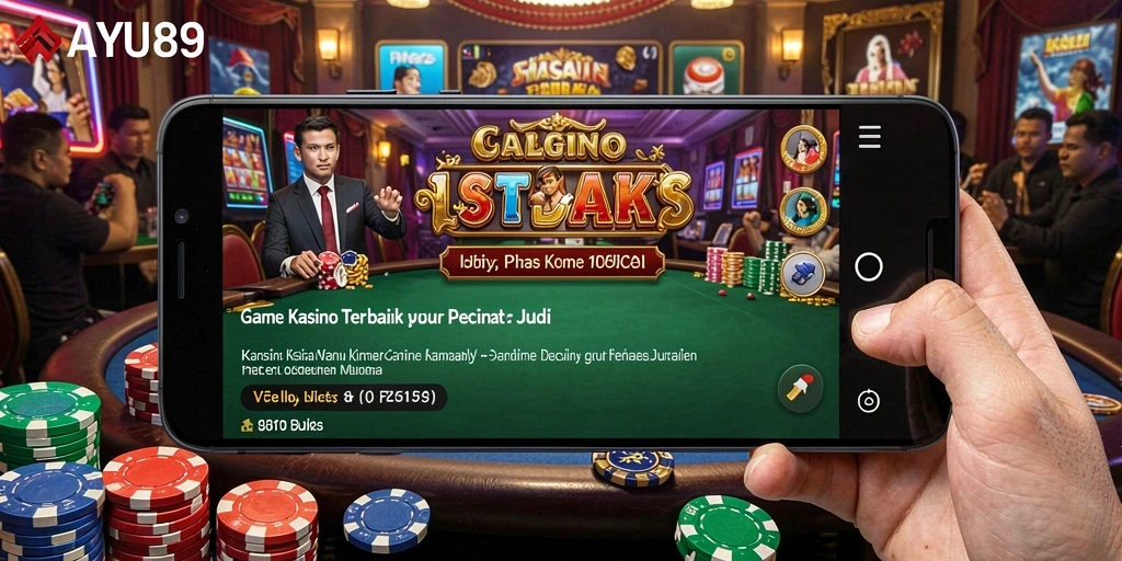Tampilan gameplay AYU89 yang memukau dengan berbagai pilihan permainan Kasino.
