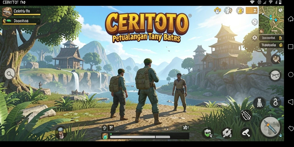 Tampilan gameplay CERITOTO yang menakjubkan dan imersif.
