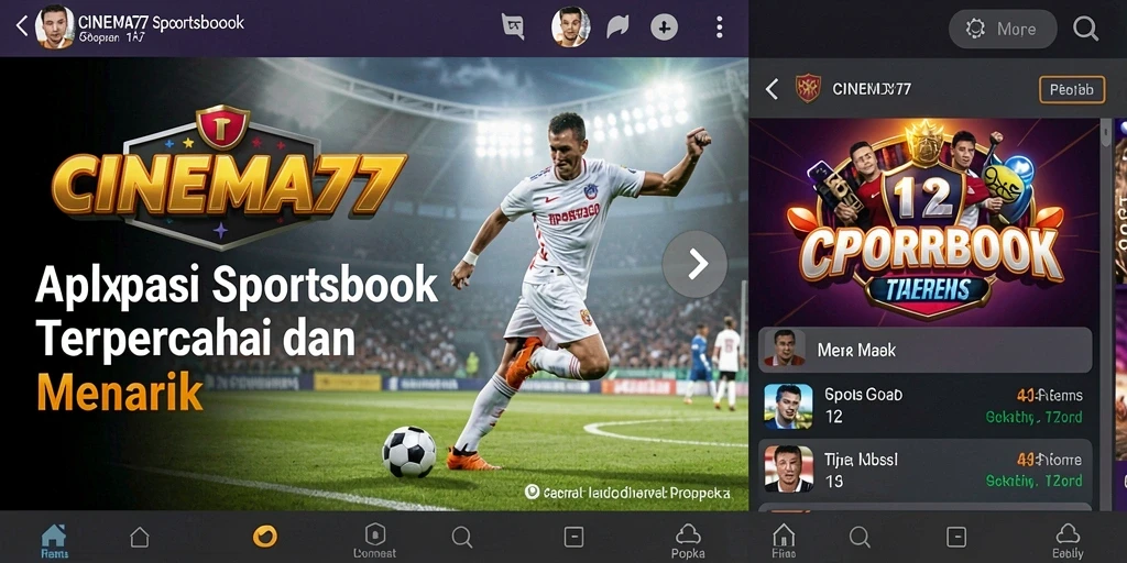 Tampilan gameplay Sportsbook yang seru dan dinamis di CINEMA77.