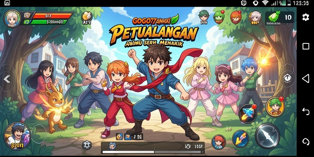 Tampilan aksi seru dalam gameplay GOGO77 yang penuh warna.