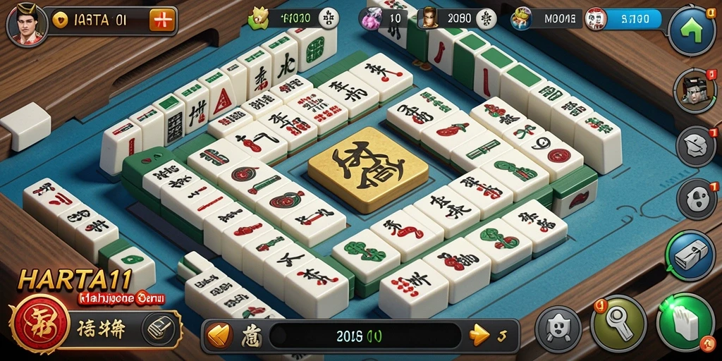 Screenshot HARTA11 menampilkan aksi seru permainan Mahjong yang menyenangkan.