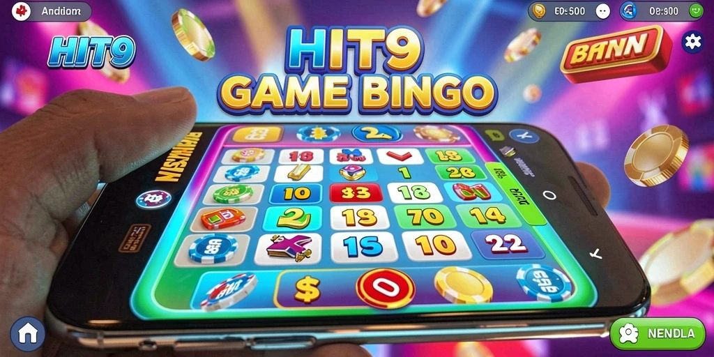 Tampilan gameplay HIT9 yang menarik dan penuh warna saat permainan bingo berlangsung.