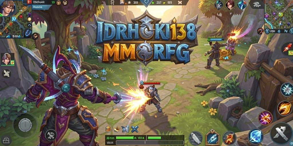 Tampilan gameplay menakjubkan di IDRHOKI138 dengan pertarungan yang intens.