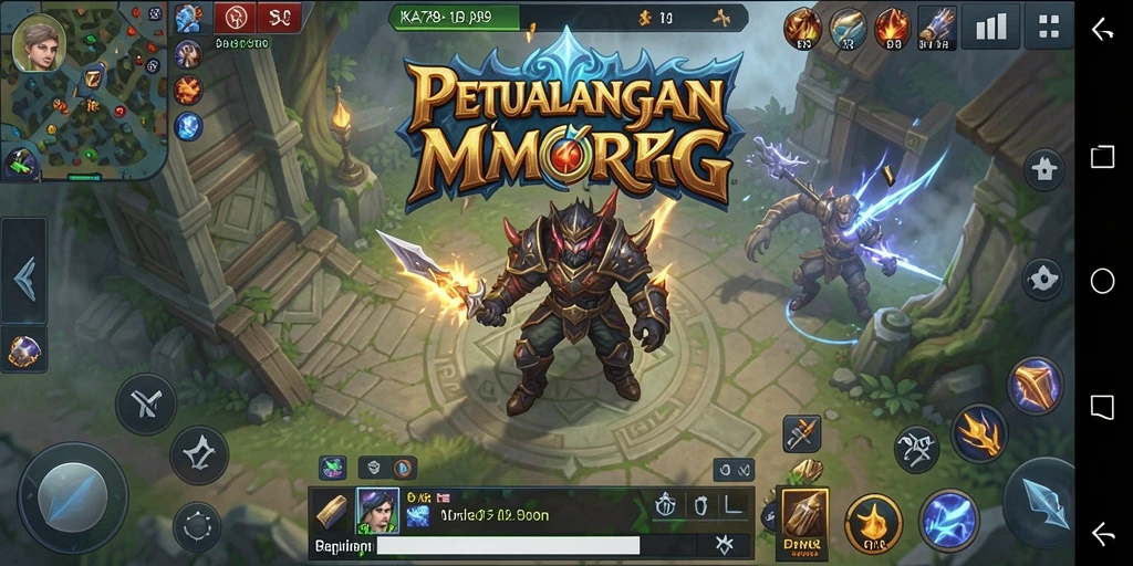 Tampilan gameplay KA789 dengan pertarungan mendebarkan di dunia fantasi.