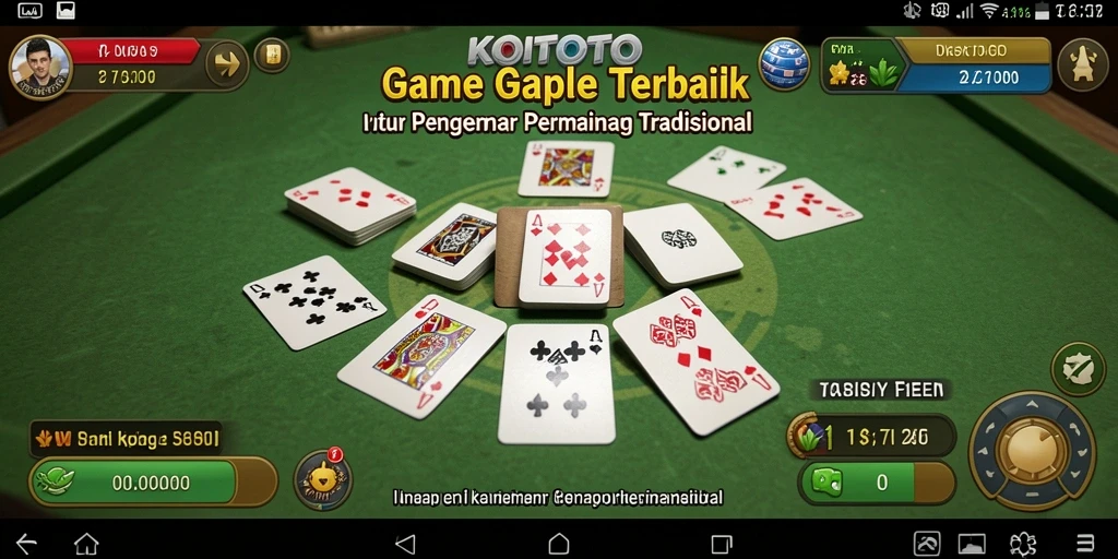 Tampilan gameplay Gaple yang menarik dan seru di KOITOTO.