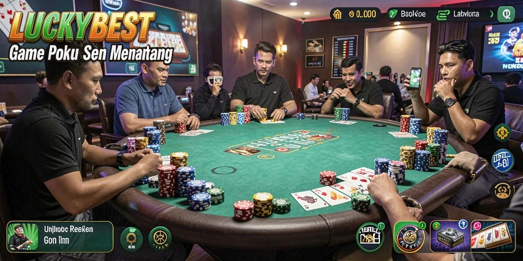 Menampilkan gameplay seru dan interaksi pemain di LUCKYBEST.