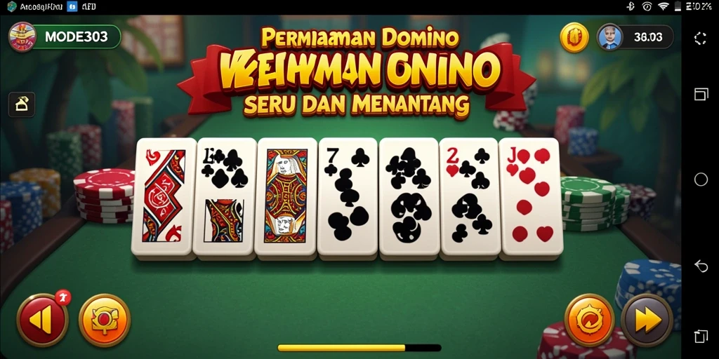 Gameplay seru MODE303 dalam permainan Domino.
