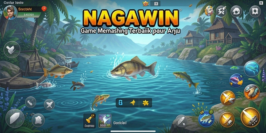 Tangkapan ikan yang kaya dan gameplay NAGAWIN yang asyik.