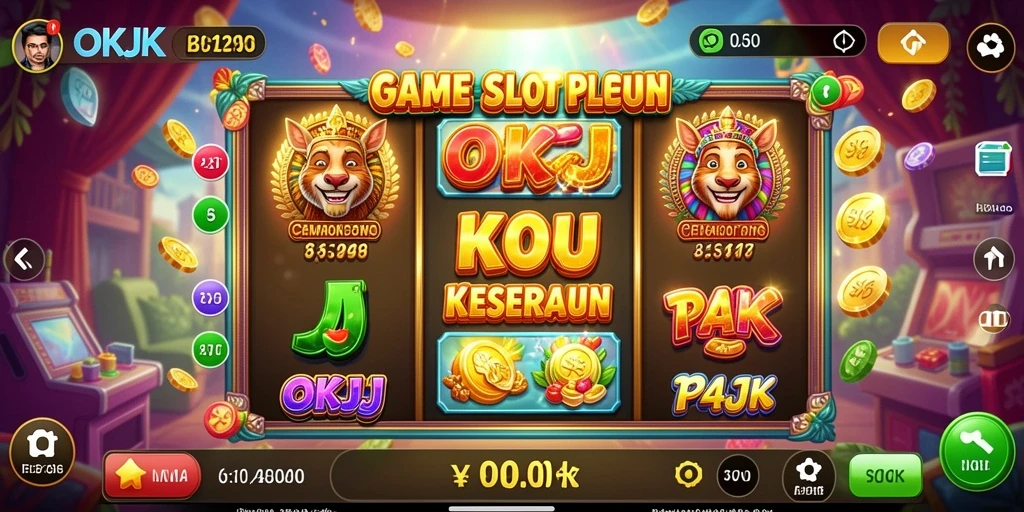 Tampilan gameplay Slot yang seru dan menarik di OKJK.