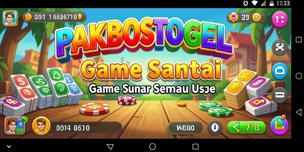 Tampilan gameplay PAKBOSTOGEL yang menarik dan penuh warna.