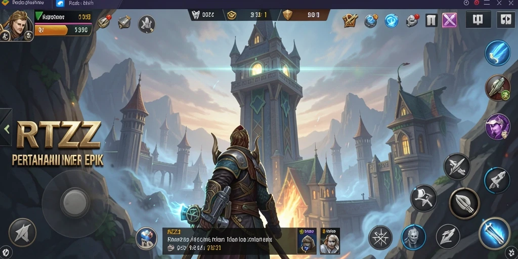 Tampilan gameplay RTZZ yang menegangkan dan strategis.