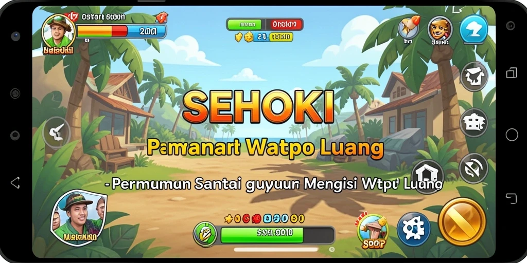 Tampilan menarik dari gameplay SEHOKI yang penuh warna.