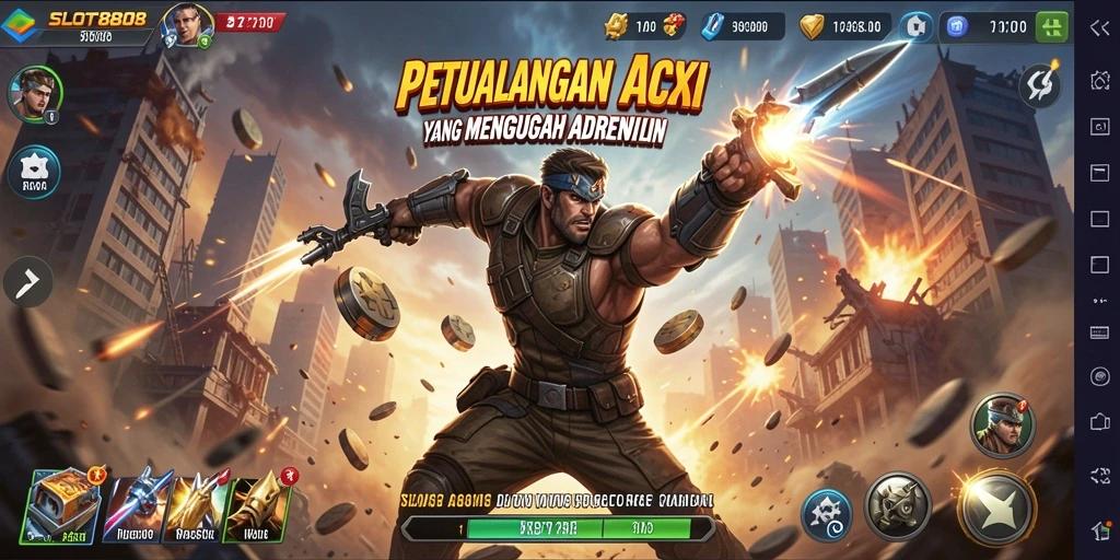 Gameplay menegangkan dengan aksi yang seru di SLOT8808.