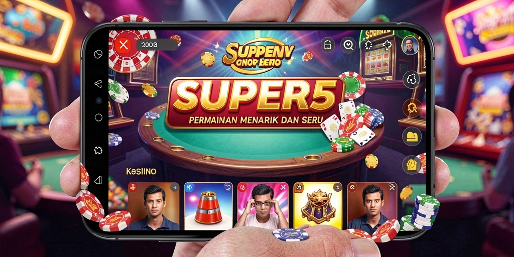 Tangkapan layar SUPER5 menampilkan gameplay kasino yang seru dan menantang.