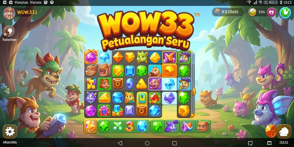 Tampilan permainan WOW33 yang menarik dan penuh warna.